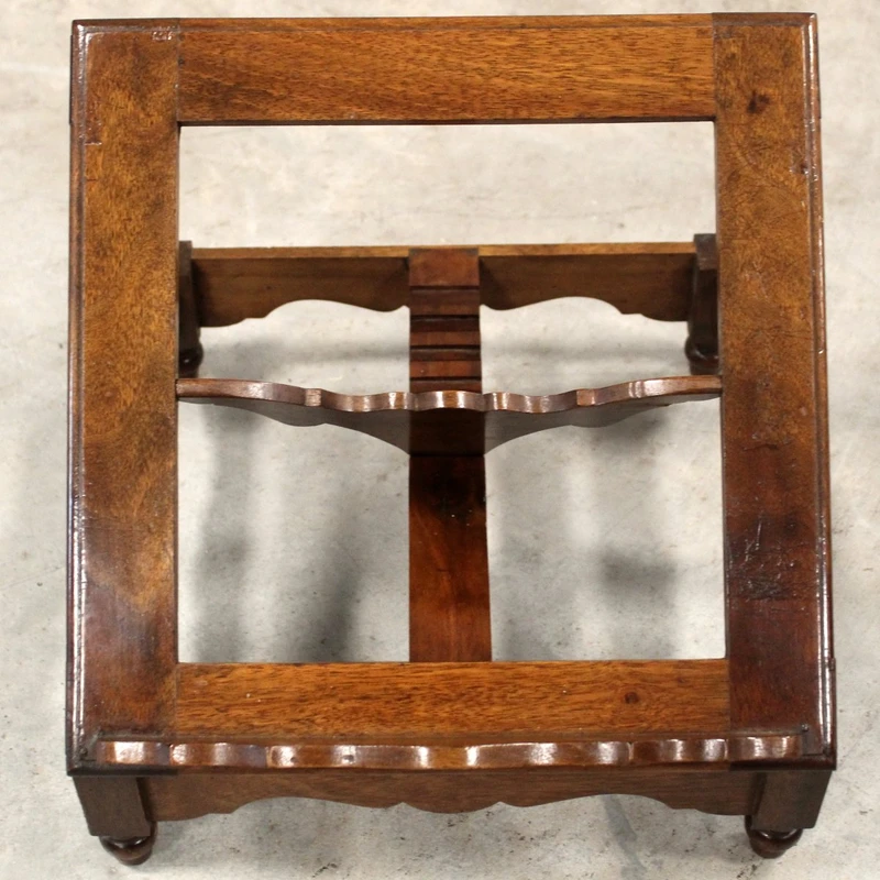 Antique walnut tabletop music stand, 19th century, Italy 
