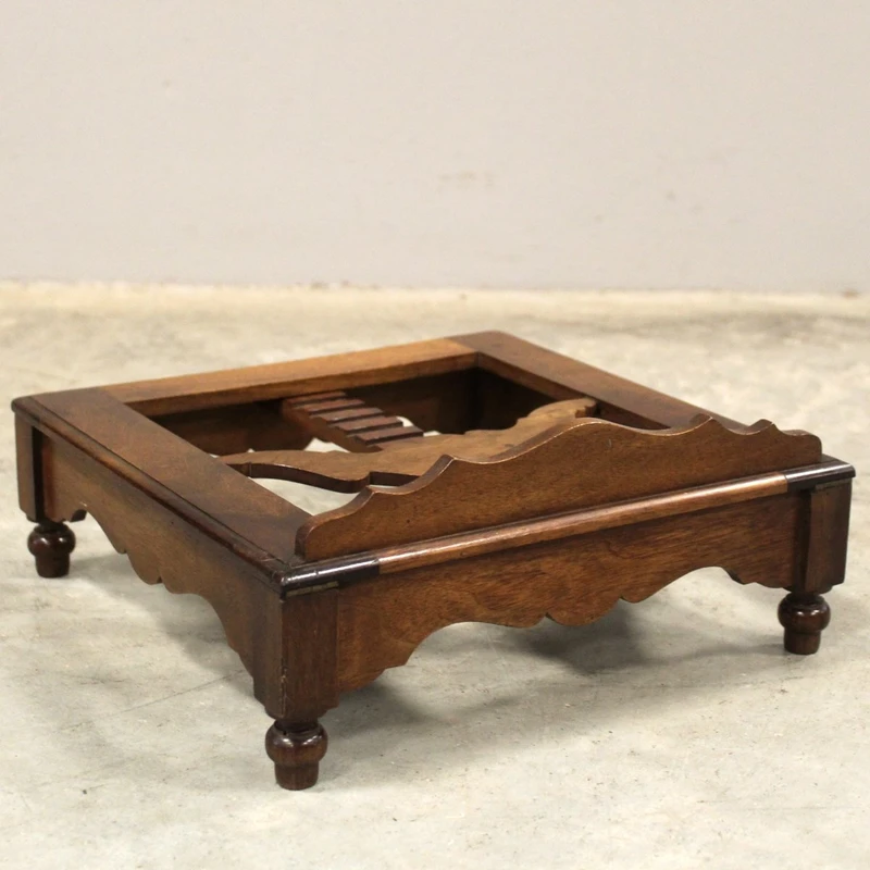 Antique walnut tabletop music stand, 19th century, Italy 