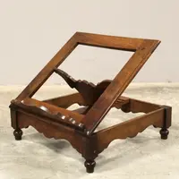 Antique walnut tabletop music stand, 19th century, Italy 