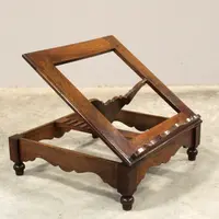 Antique walnut tabletop music stand, 19th century, Italy 