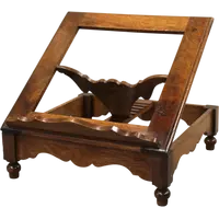 Antique walnut tabletop music stand, 19th century, Italy 
