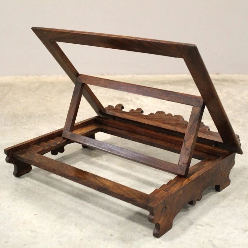 Ancien pupitre de table en noyer, XIXe siècle