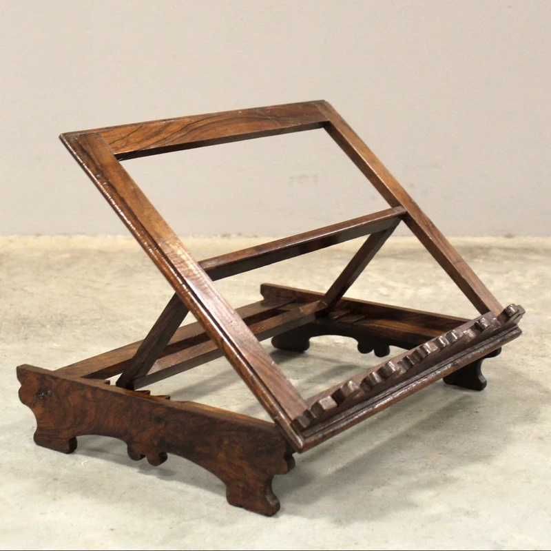Ancien pupitre de table en noyer, XIXe siècle