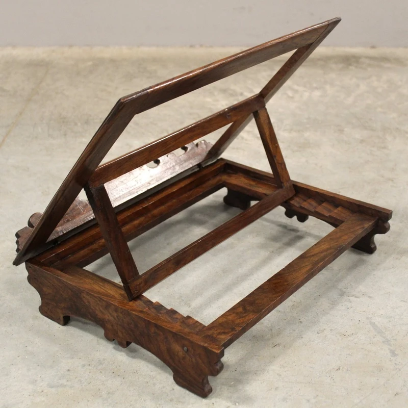 Ancien pupitre de table en noyer, XIXe siècle