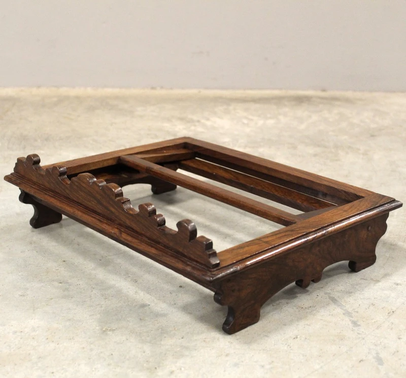 Ancien pupitre de table en noyer, XIXe siècle