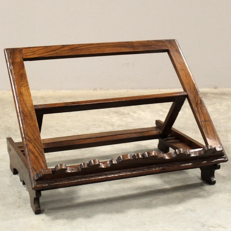 Ancien pupitre de table en noyer, XIXe siècle