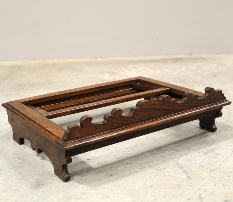 Ancien pupitre de table en noyer, XIXe siècle