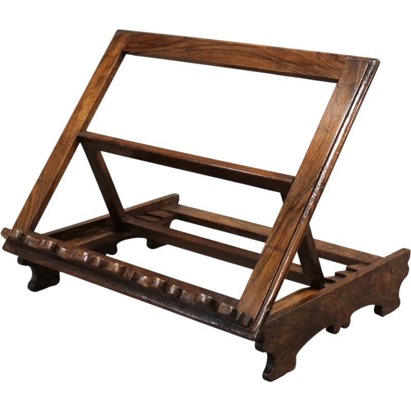 Ancien pupitre de table en noyer, XIXe siècle