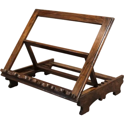 Antique 19th-century walnut tabletop music stand