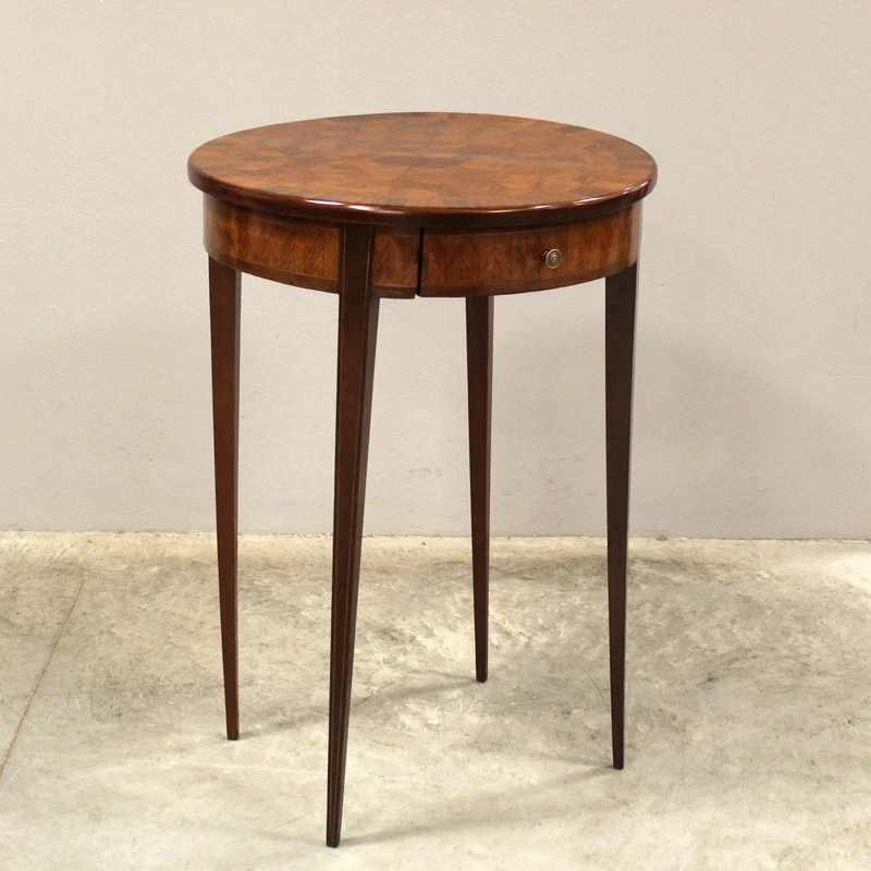 Antique Napoleon III inlaid coffee table, 19th century