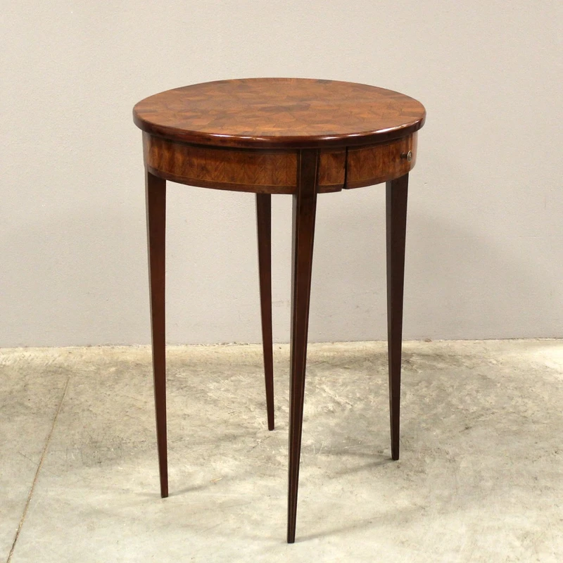 Antique Napoleon III inlaid coffee table, 19th century