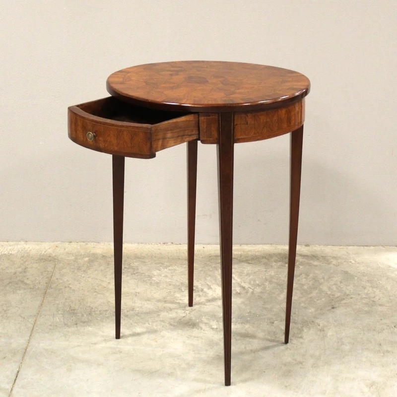 Antique Napoleon III inlaid coffee table, 19th century