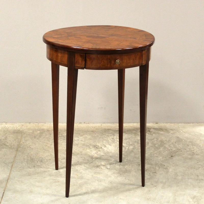 Antique Napoleon III inlaid coffee table, 19th century