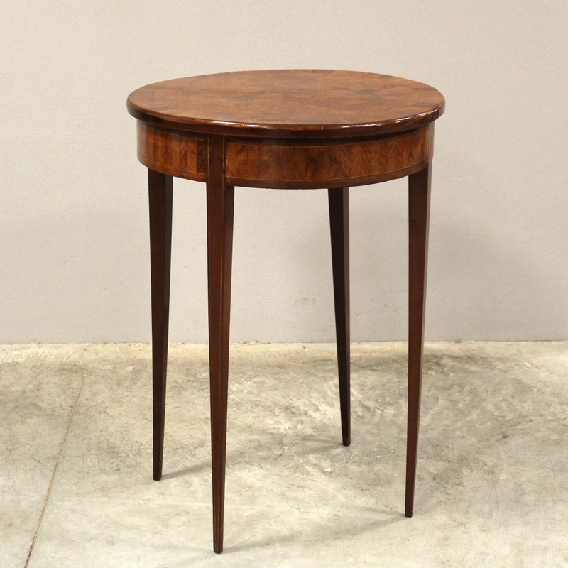 Antique Napoleon III inlaid coffee table, 19th century