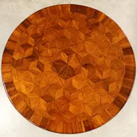 Antique Napoleon III inlaid coffee table, 19th century