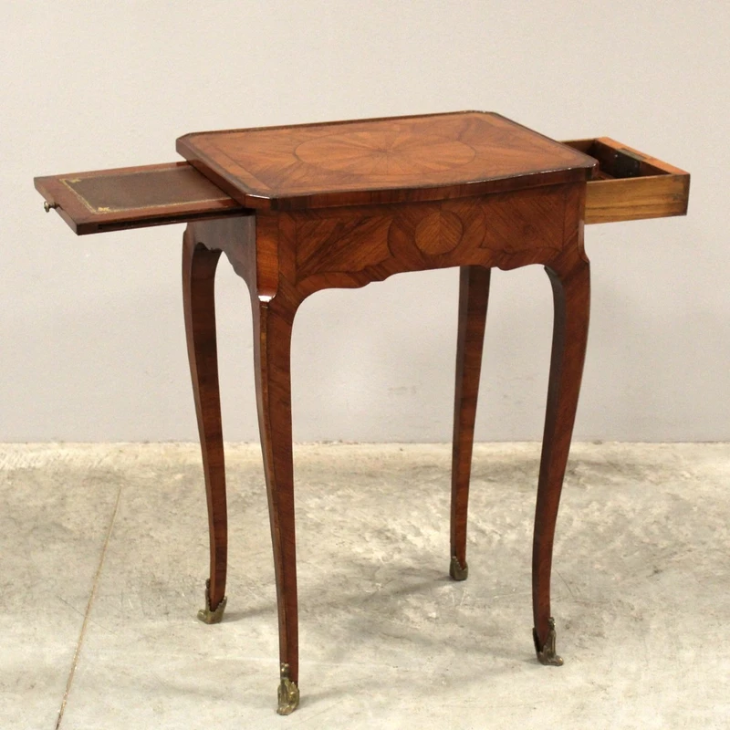 Antique Napoleon III inlaid coffee table, 19th century