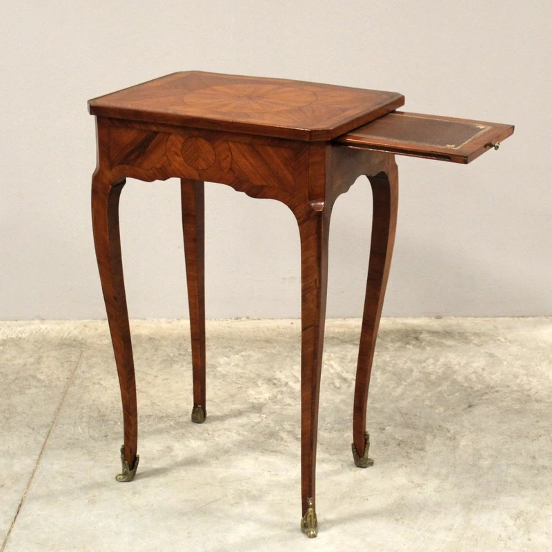 Antique Napoleon III inlaid coffee table, 19th century