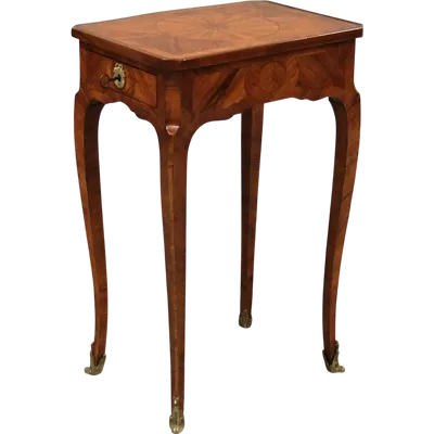 Antique Napoleon III inlaid coffee table, 19th century