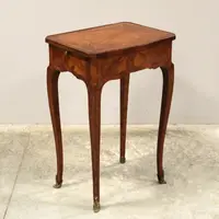 Antique Napoleon III inlaid coffee table, 19th century