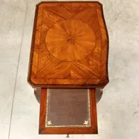Antique Napoleon III inlaid coffee table, 19th century