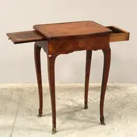 Antique Napoleon III inlaid coffee table, 19th century