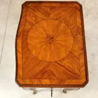 Antique Napoleon III inlaid coffee table, 19th century
