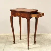 Antique Napoleon III inlaid coffee table, 19th century
