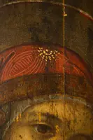 Huile sur panneau, Vierge de Kazan avec l'Enfant Sauveur du Monde - Veneto Cretese, XVIIe siècle