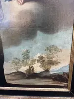 Presentazione del rosario a San Domenico da parte della Madonna, dipinto olio su tela, XVIII