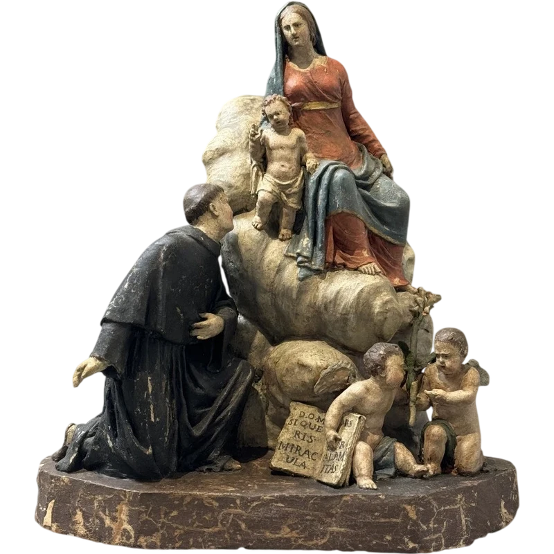 Groupe sculptural en terre cuite d'Angelo Piò (1690-1769) - XVIIIe siècle