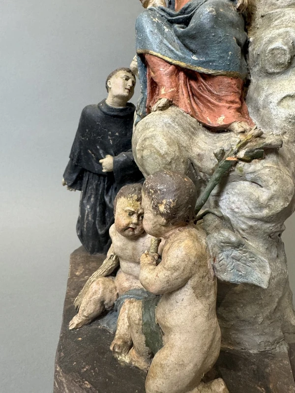 Groupe sculptural en terre cuite d'Angelo Piò (1690-1769) - XVIIIe siècle