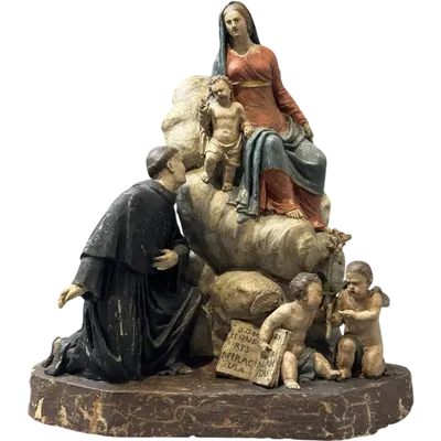 Groupe sculptural en terre cuite d'Angelo Piò (1690-1769) - XVIIIe siècle