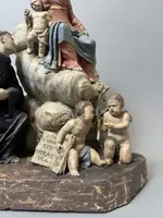 Groupe sculptural en terre cuite d'Angelo Piò (1690-1769) - XVIIIe siècle
