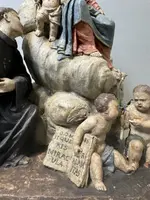 Groupe sculptural en terre cuite d'Angelo Piò (1690-1769) - XVIIIe siècle