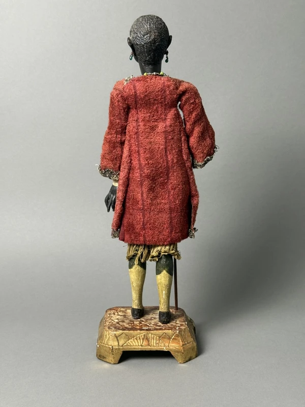 Rare mannequin en bois représentant un majordome noir – XVIIIe siècle – Venise