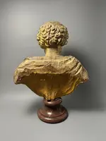 Wooden bust of the Roman Emperor Marcus Aurelius—second half of the 17th century