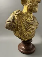 Wooden bust of the Roman Emperor Marcus Aurelius—second half of the 17th century