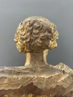 Wooden bust of the Roman Emperor Marcus Aurelius—second half of the 17th century