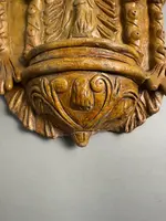 Rara acquasantiera ispano-moresca in terracotta - periodo XVIII secolo