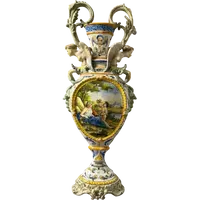 Anfora in ceramica maiolicata - seconda metà del XIX secolo