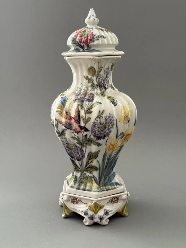 Vases « potiche » en majolique de la manufacture Antonibon, Nove Di Bassano – XIXe siècle