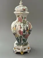 Vases « potiche » en majolique de la manufacture Antonibon, Nove Di Bassano – XIXe siècle