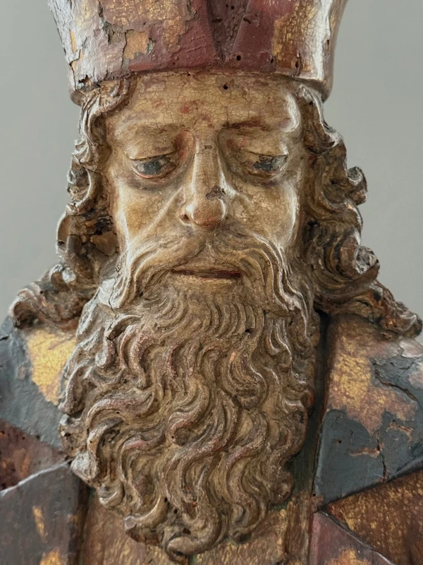 Sculpture en bois représentant un dignitaire, Autriche – fin du XVe siècle