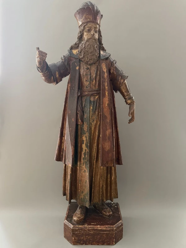 Sculpture en bois représentant un dignitaire, Autriche – fin du XVe siècle