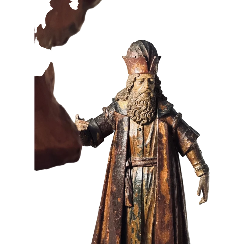 Sculpture en bois représentant un dignitaire, Autriche – fin du XVe siècle