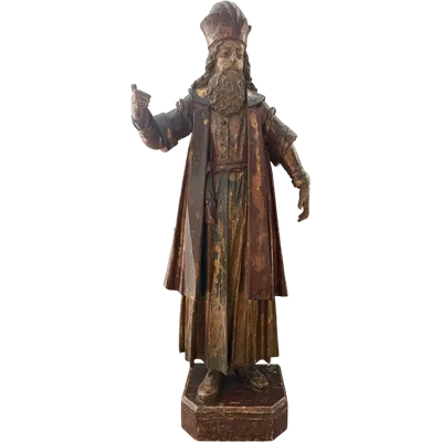 Scultura lignea di dignitario, Austria - periodo fine XV secolo