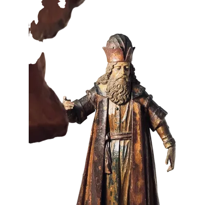 Sculpture en bois représentant un dignitaire, Autriche – fin du XVe siècle