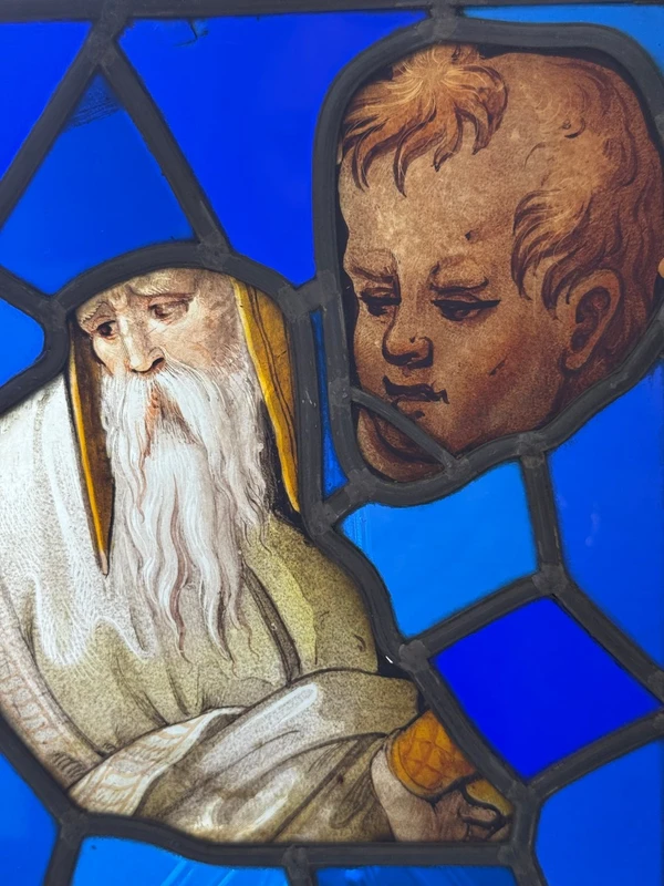 Frammenti di vetrate dipinte - periodo  XVI secolo