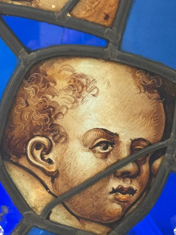 Frammenti di vetrate dipinte - periodo  XVI secolo
