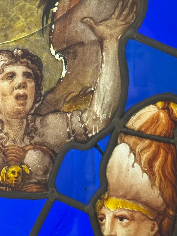 Frammenti di vetrate dipinte - periodo  XVI secolo